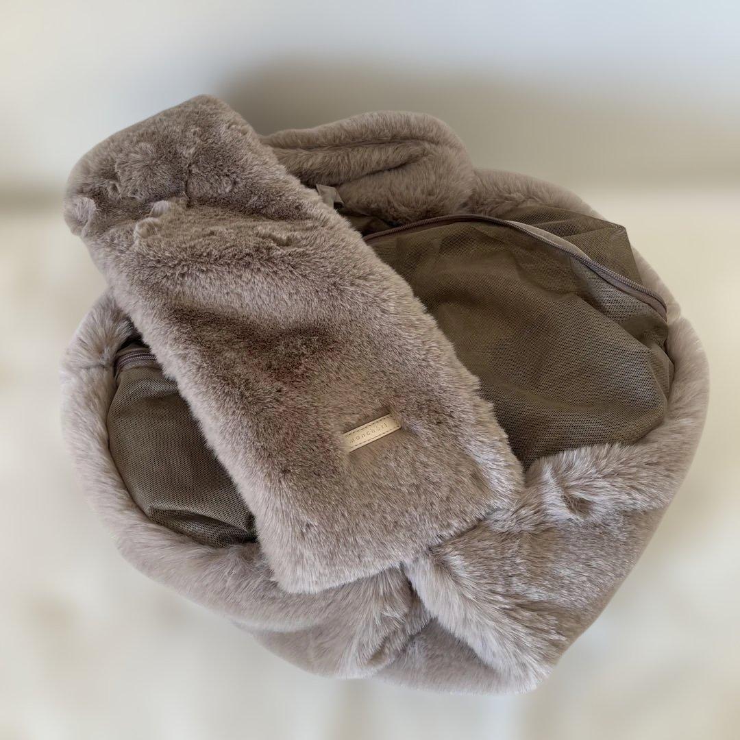 monchéri 2wayハンモック型メッシュ付きファースリングバッグ モカ