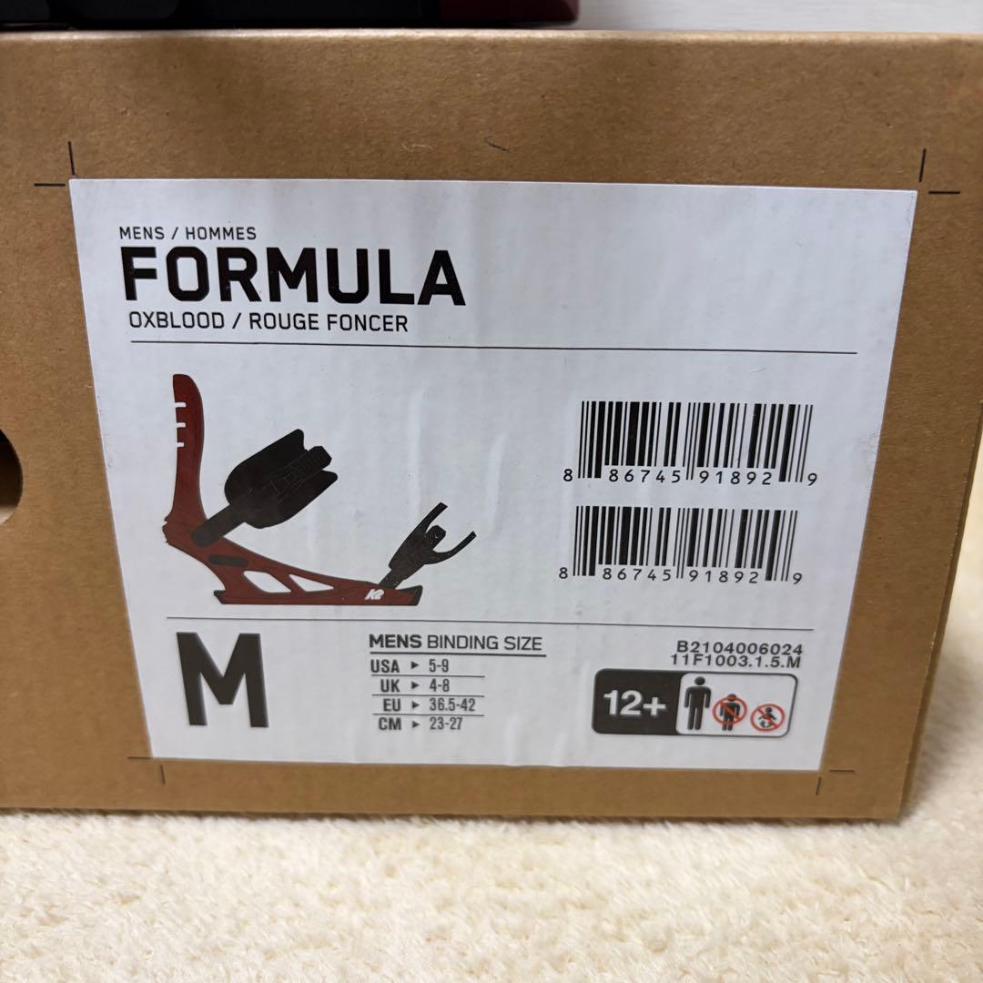 K2 Formula ビンディング Oxblood Mサイズ