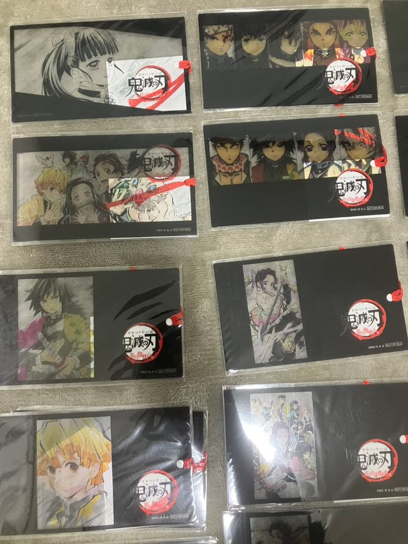 鬼滅の刃　しおり風クリアカード　アイキャッチクリアカード19種　まとめ売りセット