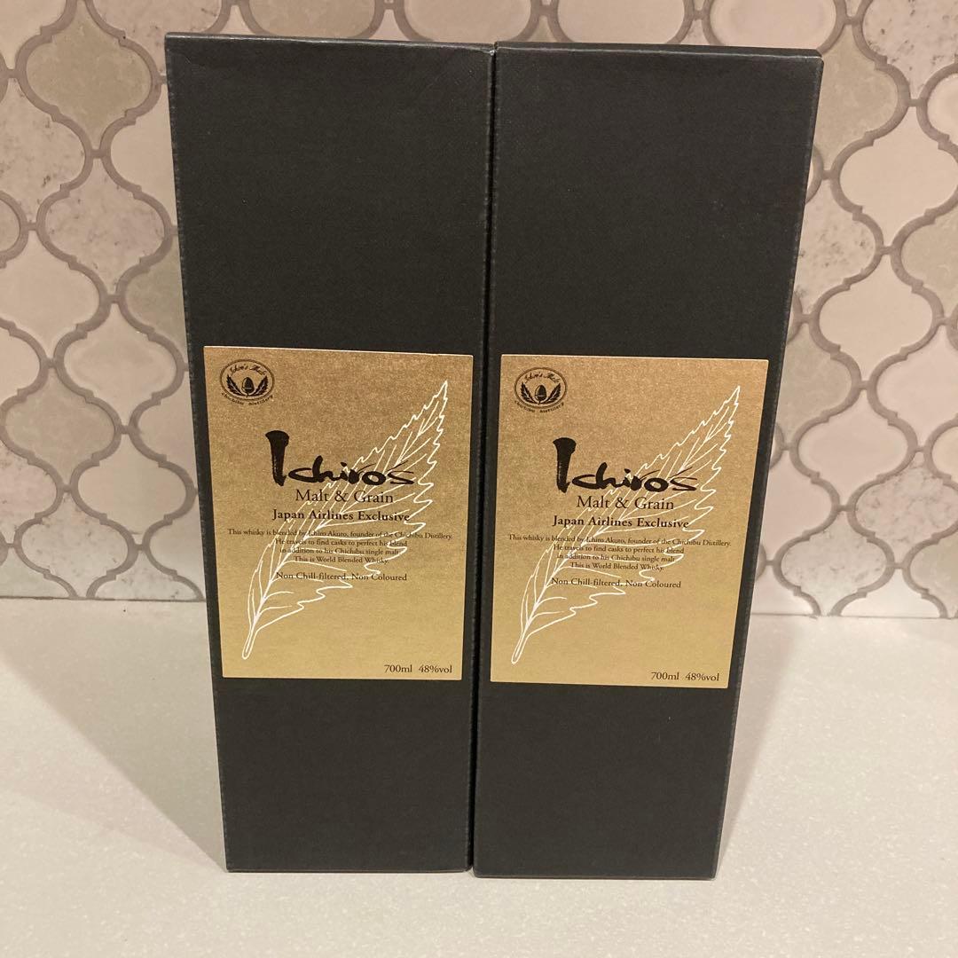 【新品未開封】JAL イチローズモルト & グレーン JAL 2本