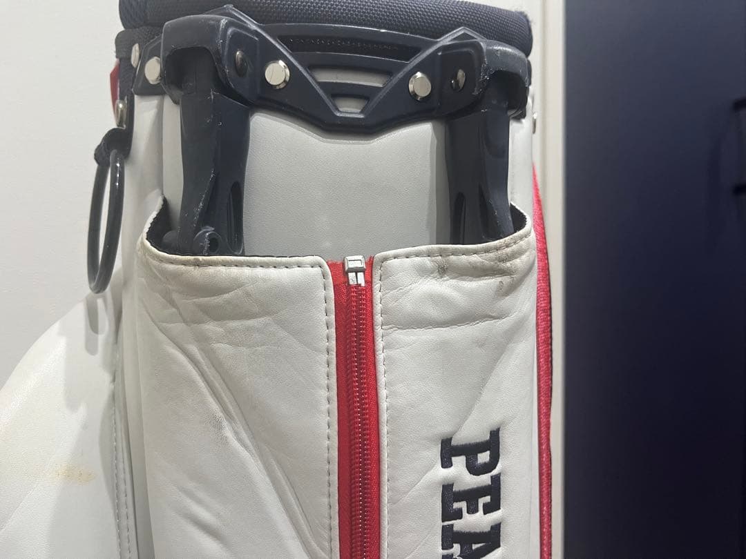 PEARLY GATES キャディバッグ 89 ホワイト/レッド