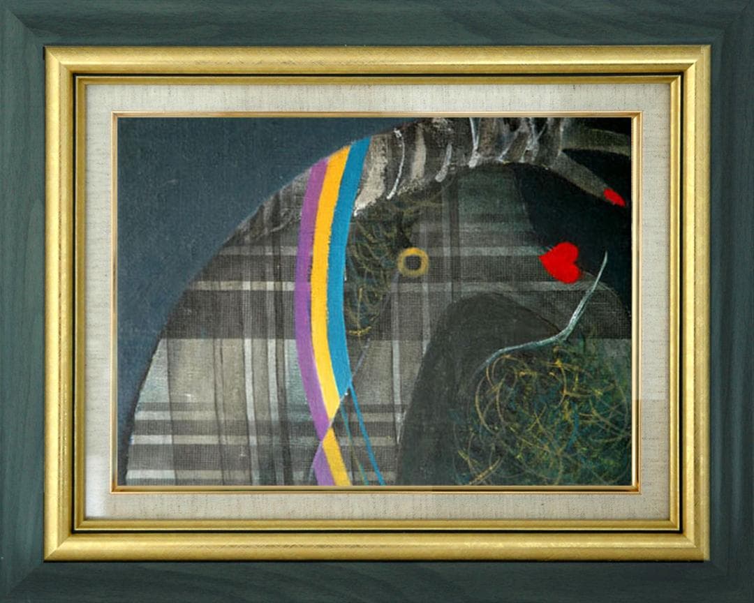 メルカリ 絵画　絵　額付き ( 黒 ) 油絵　F4-052413　愛しい女たち