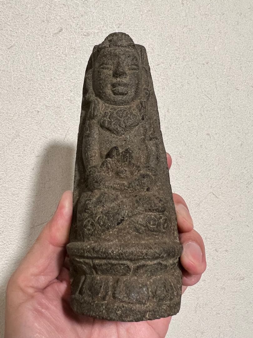 中国 朝鮮 李朝 石製 道教像 稀少 石仏 金銅仏 仏像 仏教美術 骨董 古美術