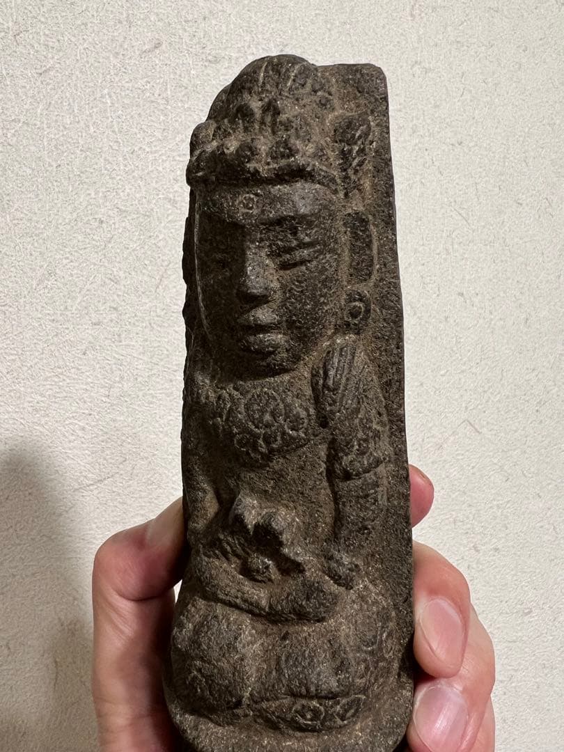 中国 朝鮮 李朝 石製 道教像 稀少 石仏 金銅仏 仏像 仏教美術 骨董 古美術