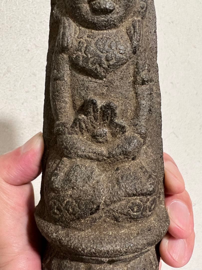 中国 朝鮮 李朝 石製 道教像 稀少 石仏 金銅仏 仏像 仏教美術 骨董 古美術