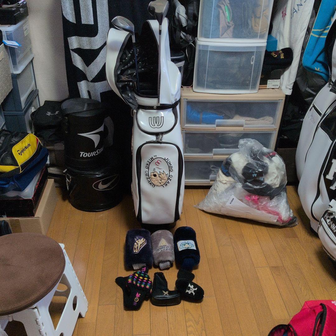 ジャンボ尾崎　ウエサコ　キャディーバッグとドライバー　パターのセット