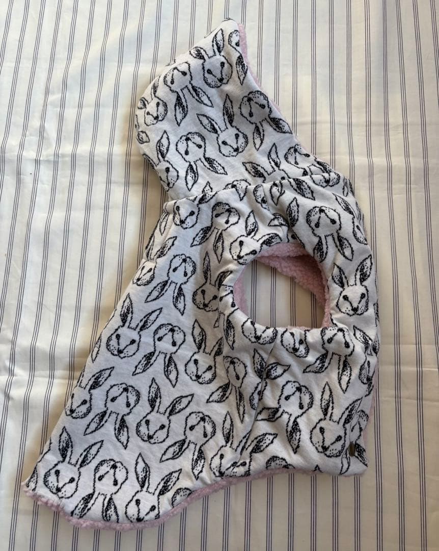 くに様完成ページ　ハンドメイドボアコート　犬用お散歩コート