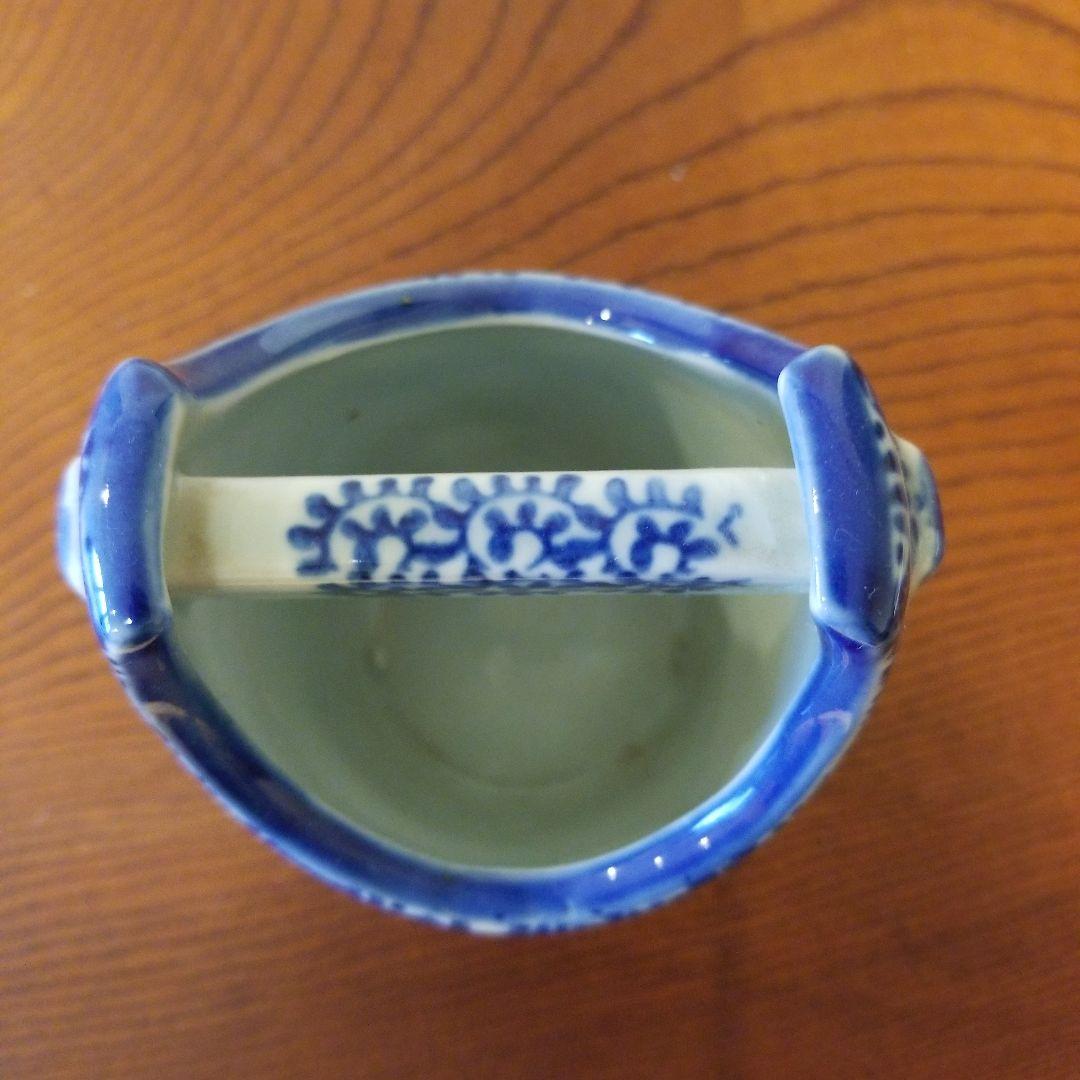 一輪挿し　陶器　風景画　渦巻く！