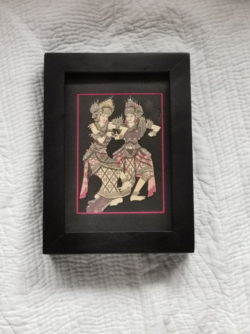 インドネシアバリ島アート細密画 神の踊り コモシャンバラ ベガワンギリ専属絵師作