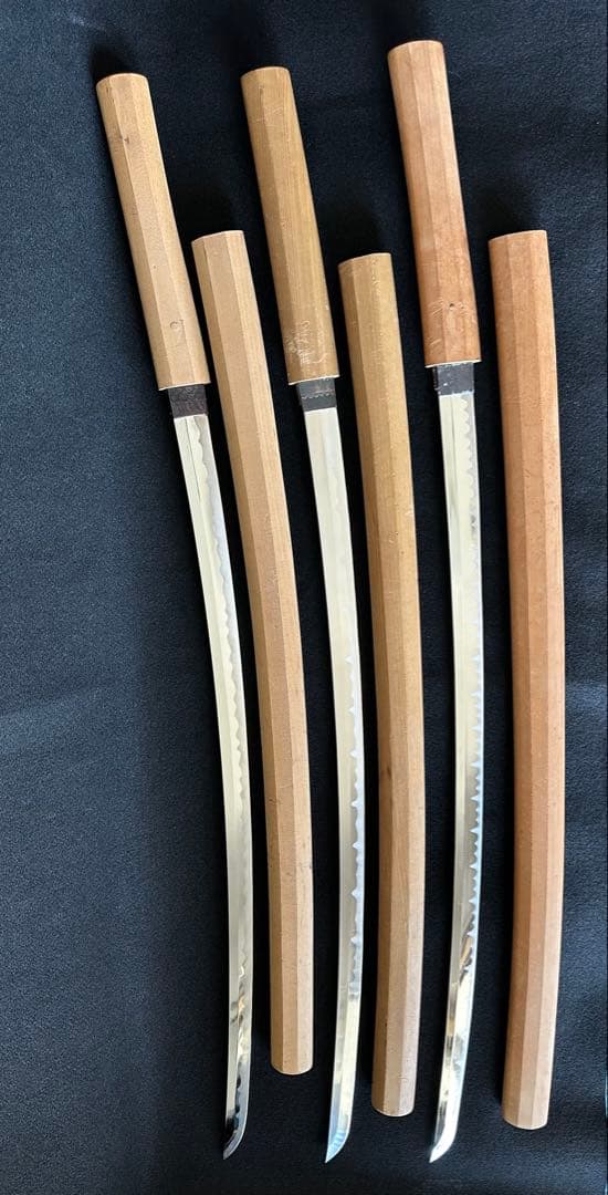 模造刀 白鞘　打刀 三点まとめ　鞘抜き長さ約97cm