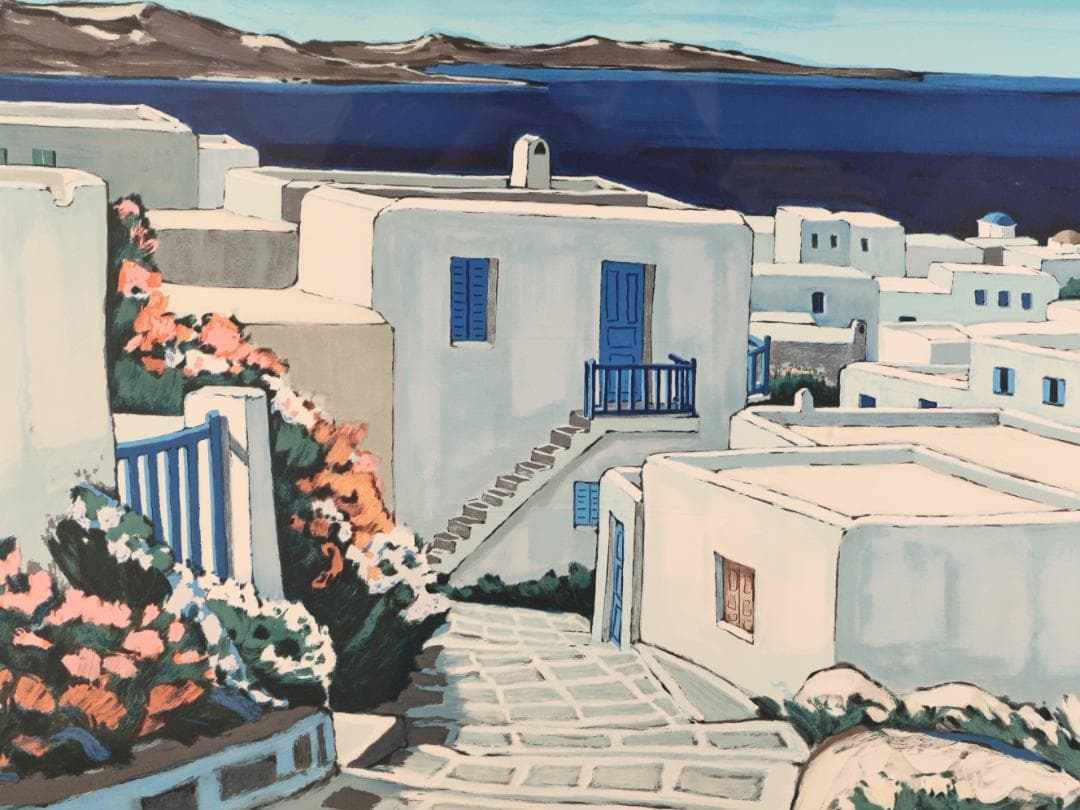 BK293 ジャン・クロード・キリチ 「ミコノス島の花と光 」 76/250