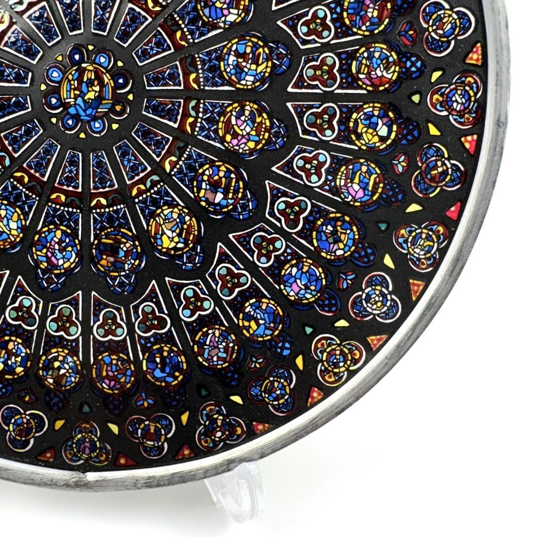 ノートルダム大聖堂 ステンドグラス 北のバラ窓 グラスマスターズ社 ローズ パリ