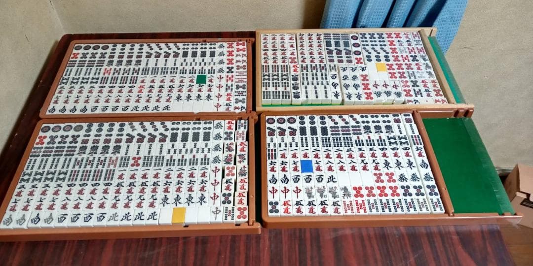 青　MJJAPAN　昇龍 龍鳳 センチュリーBGドラゴン　中古牌136セット