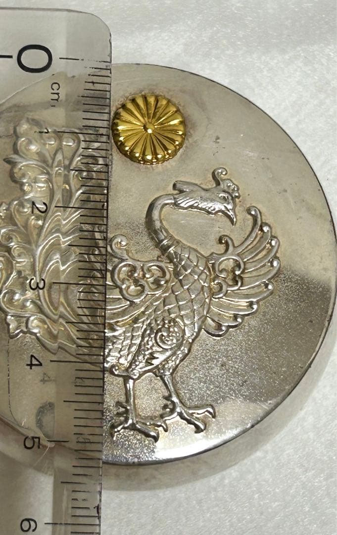 ★皇室御下賜品★ 上皇陛下 平成即位の礼 ボンボニエール 棗型鳳凰文　桐箱付き