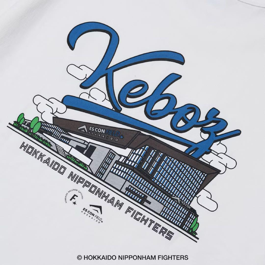 KEBOZ ファイターズ ESCON SS TEE Tシャツ ホワイト 2XL