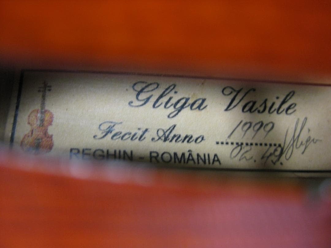 【極虎杢1枚板3/4】 Gliga Vasile Extra バイオリン セット