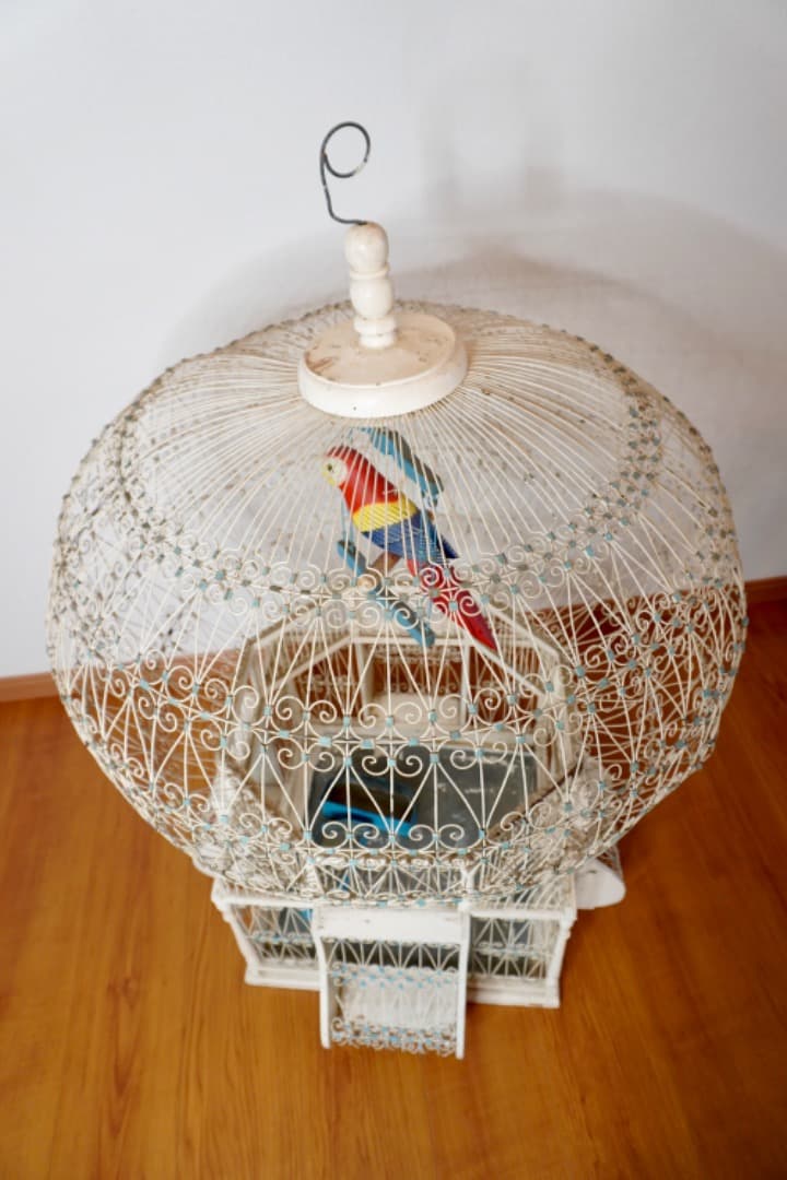 ヴィンテージ 特大鳥かご 高さ1m バードケージ