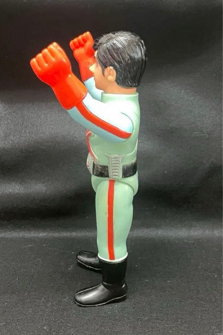 ■レア 【当時物】ポピー 仮面ライダーX 面取れ ソフビ /マスク欠品