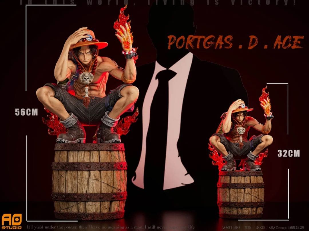 【ワンピース】エース ガレージキットフィギュア 1/3超特大56cm！