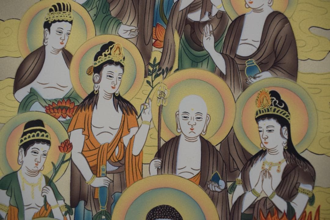 香秀/十三佛図/十三仏図/掛軸☆宝船☆Z-306