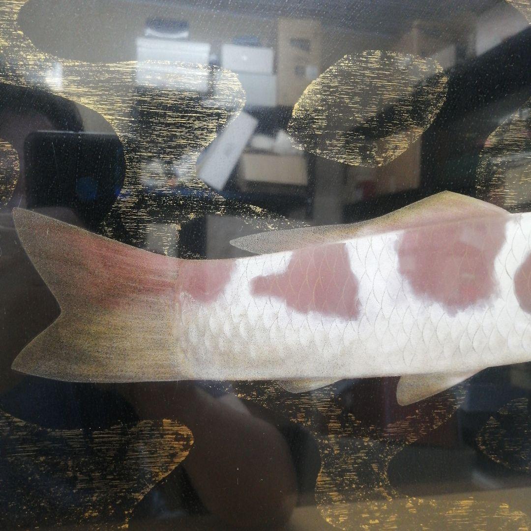 稲元実? 沢田実? 鯉 写実 絵画 色彩 水彩 油彩 F6サイズ