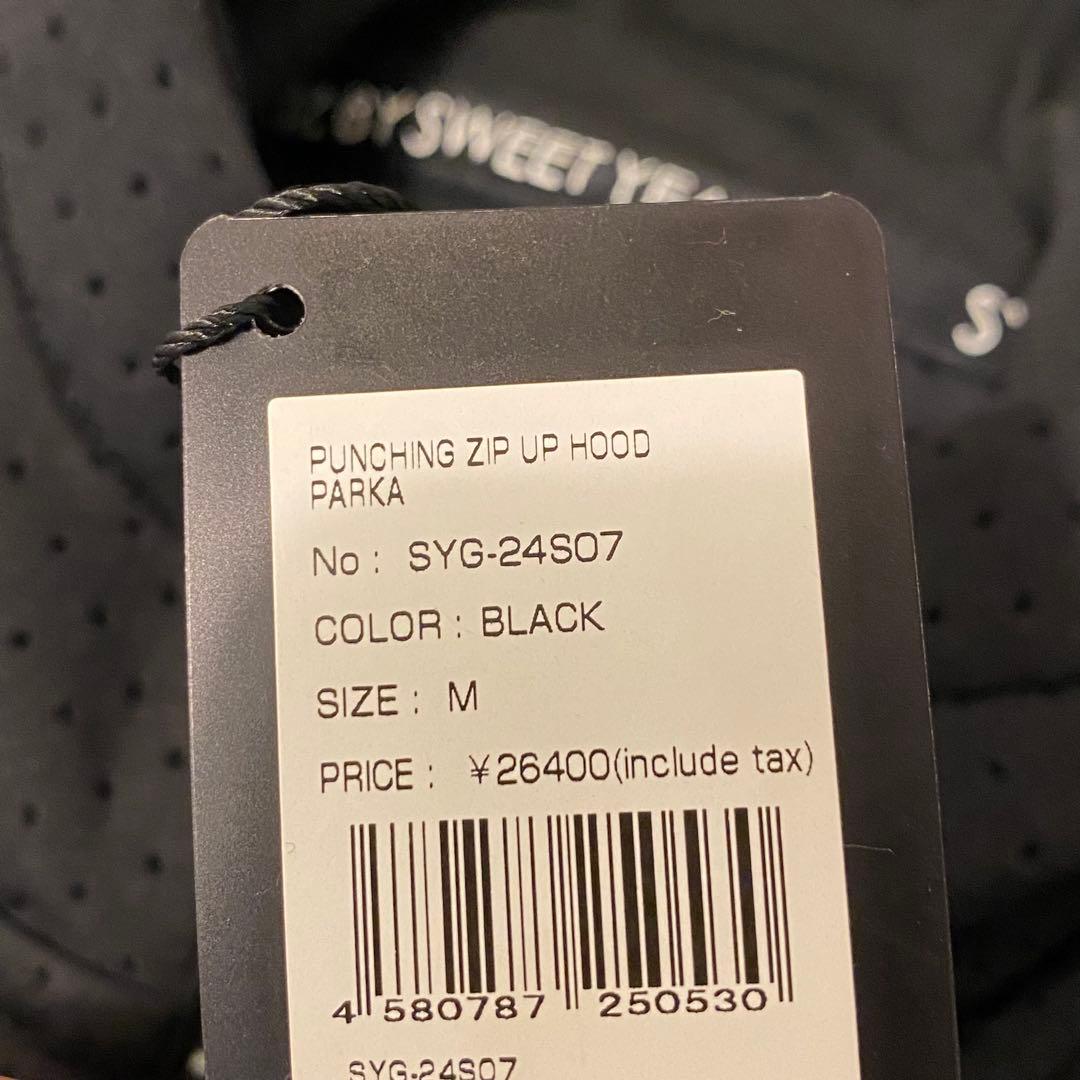 【SY32 SWEET YEARS】メンズ ジップアップパーカーMブラック