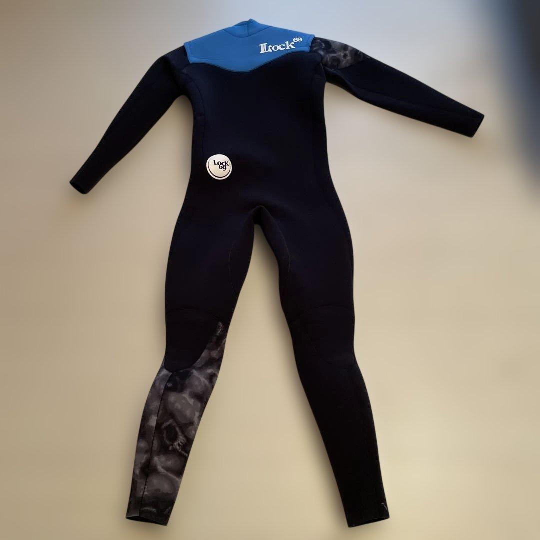 lock69フルスーツ3ミリ ブラック/ブルー　ML位