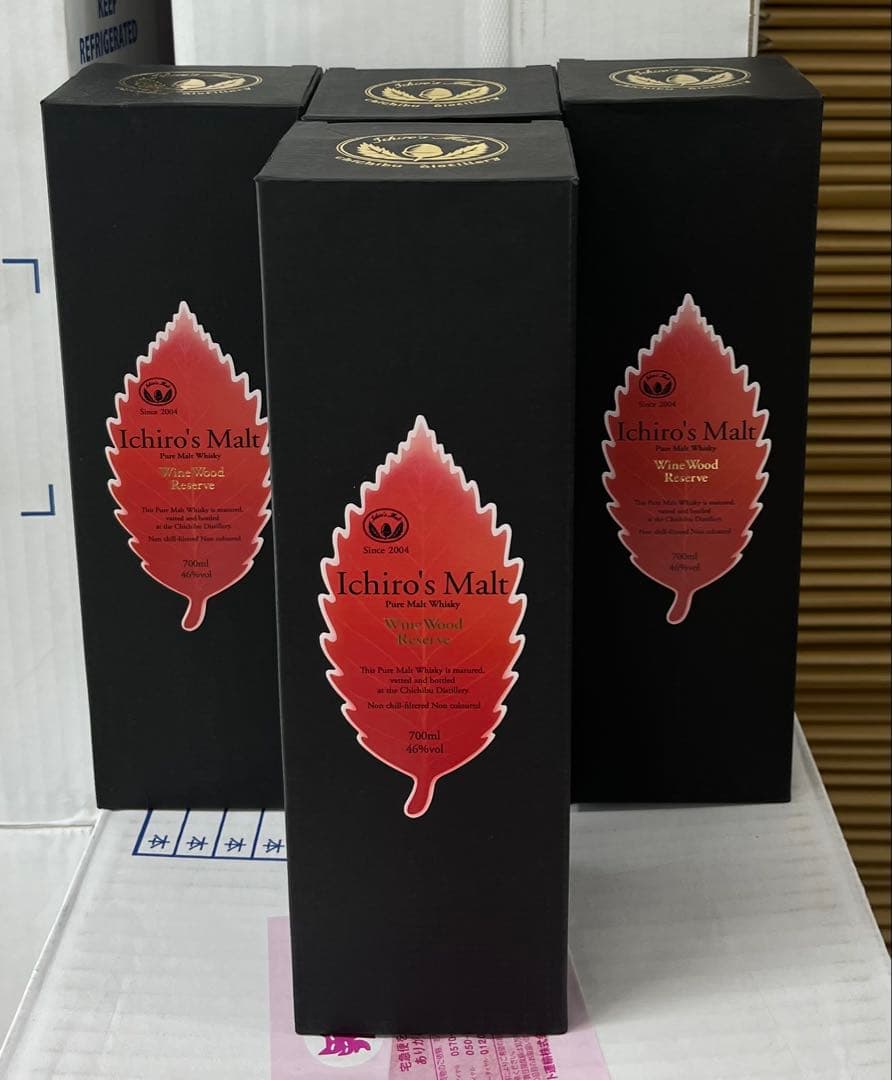 赤イチローズモルトシリーズ46%700ml 4本セット 箱付き