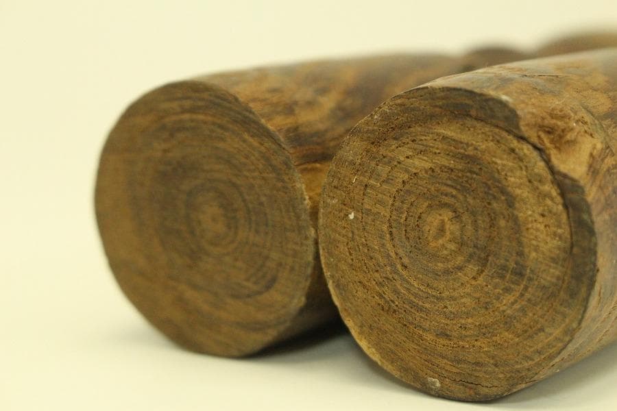 仏教美術 木製 燭台 一対 高82.5cm(メ1476)