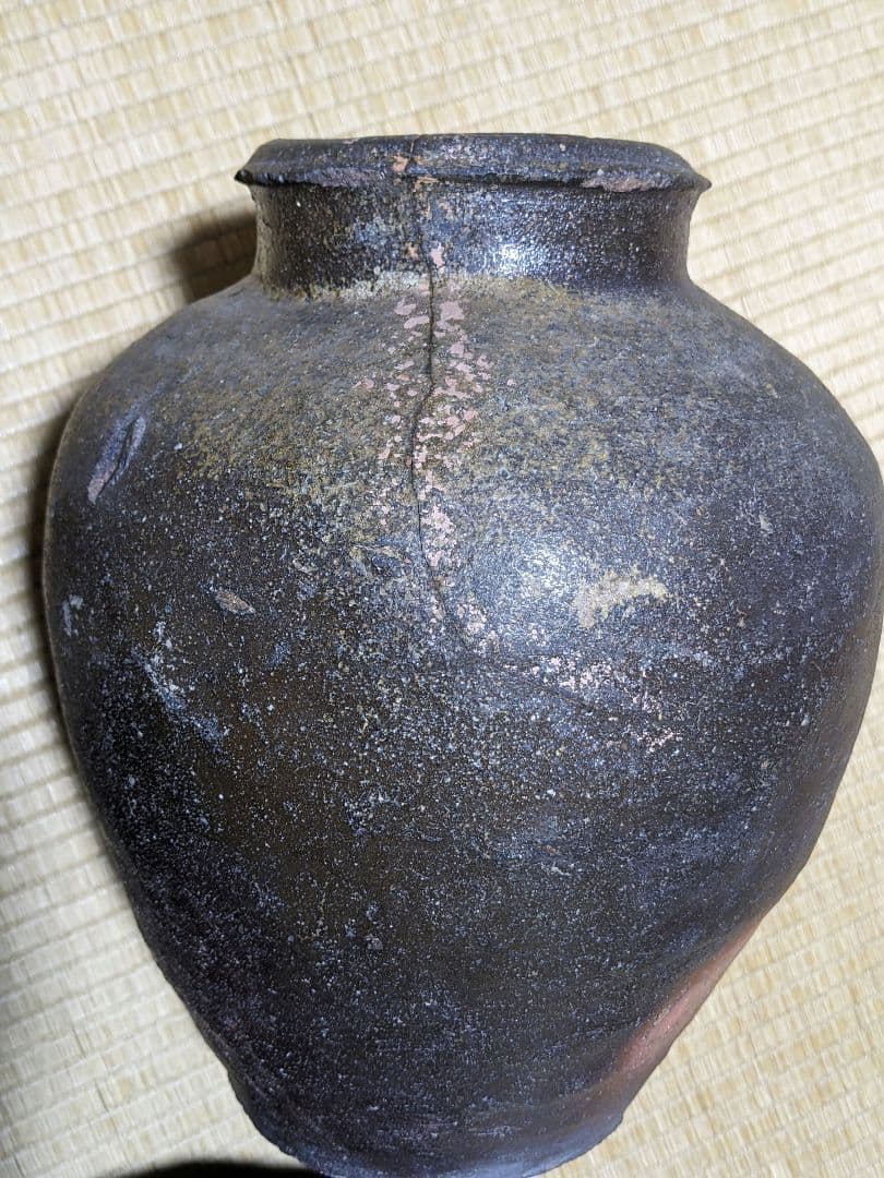 ♦古丹波 焼締め壺 穴窯時代 室町時代〜桃山時代 花器 古美術品 骨董品