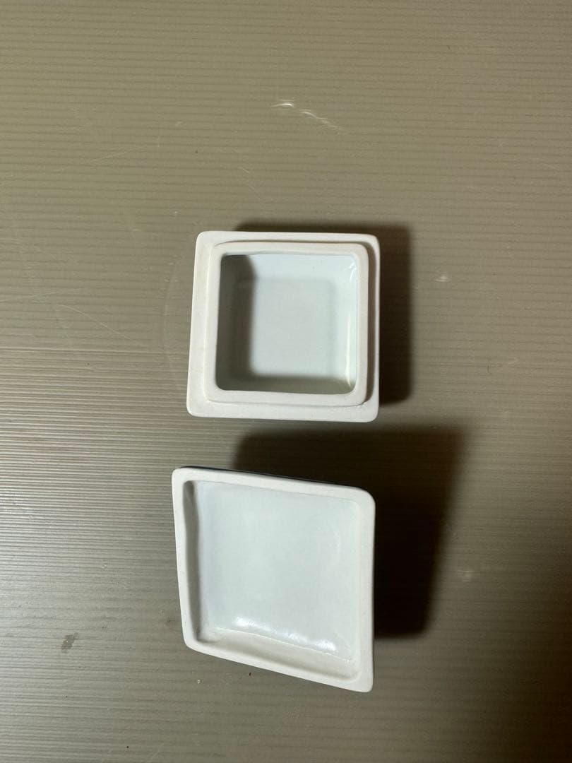 2767 景雲作　染付隅田川　香合