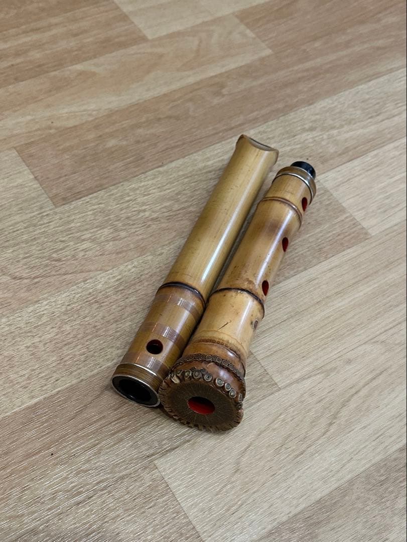 尺八　精華銘　1尺6寸　銀三線