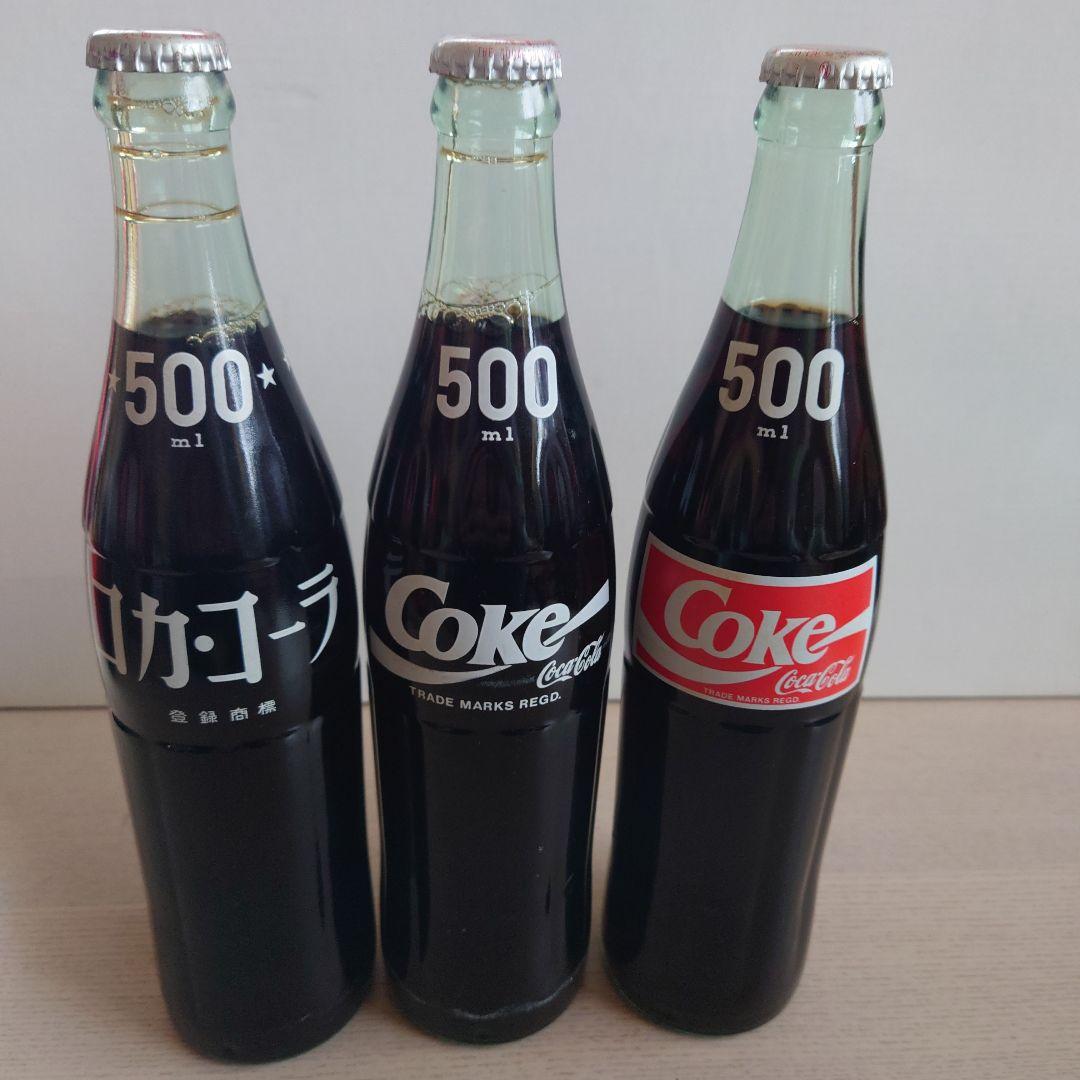 Coca-Cola 500ml ガラス瓶 3本セット