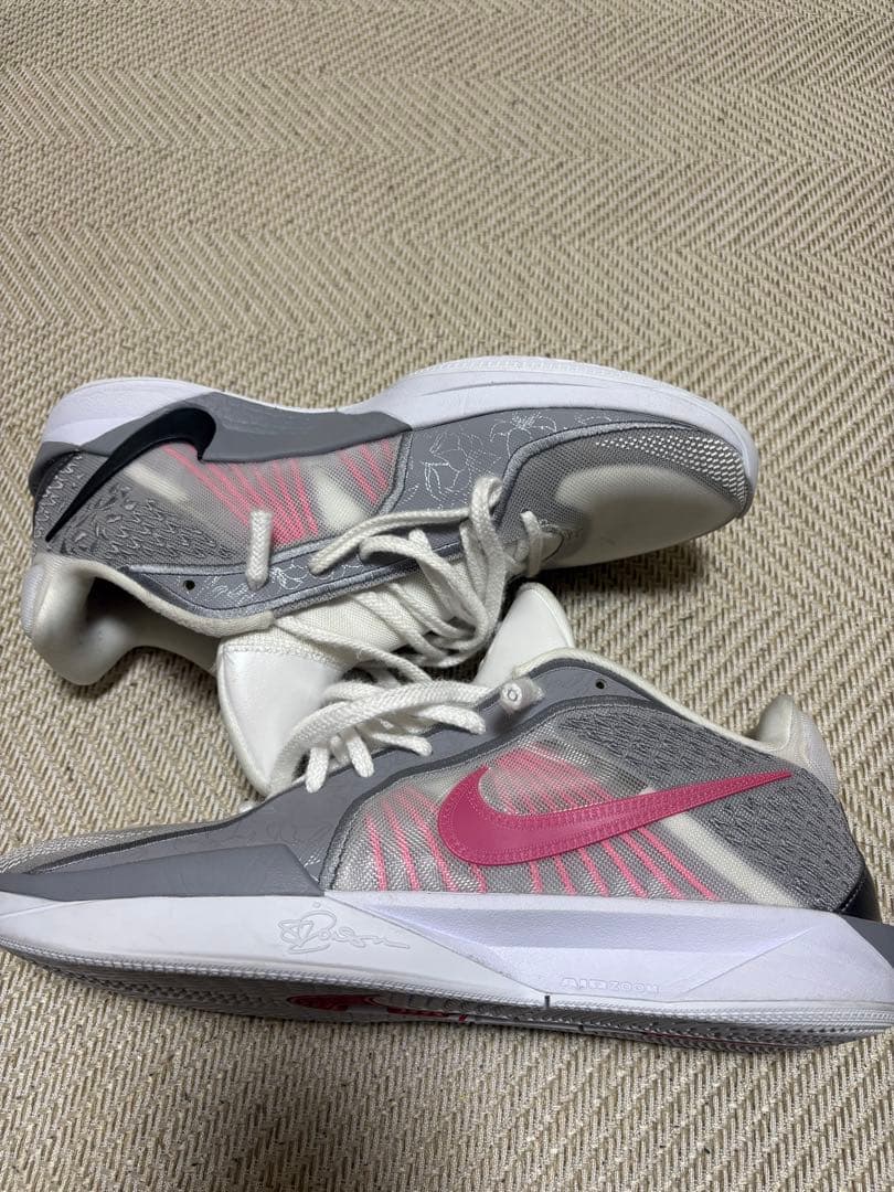 Nike バスケットボールシューズ グレー/ピンク