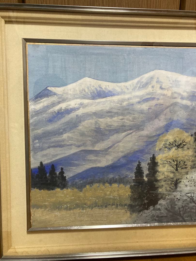 風景　油絵　美山