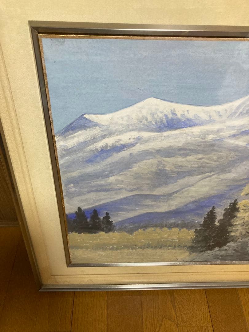 風景　油絵　美山