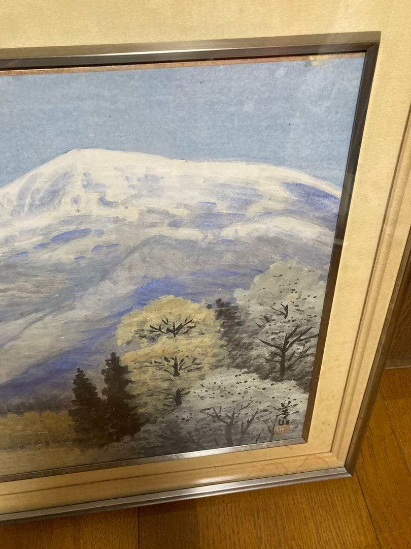 風景　油絵　美山