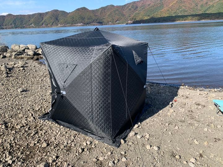 サウナテント黒色ブラック　ワンタッチ　ポップアップ式