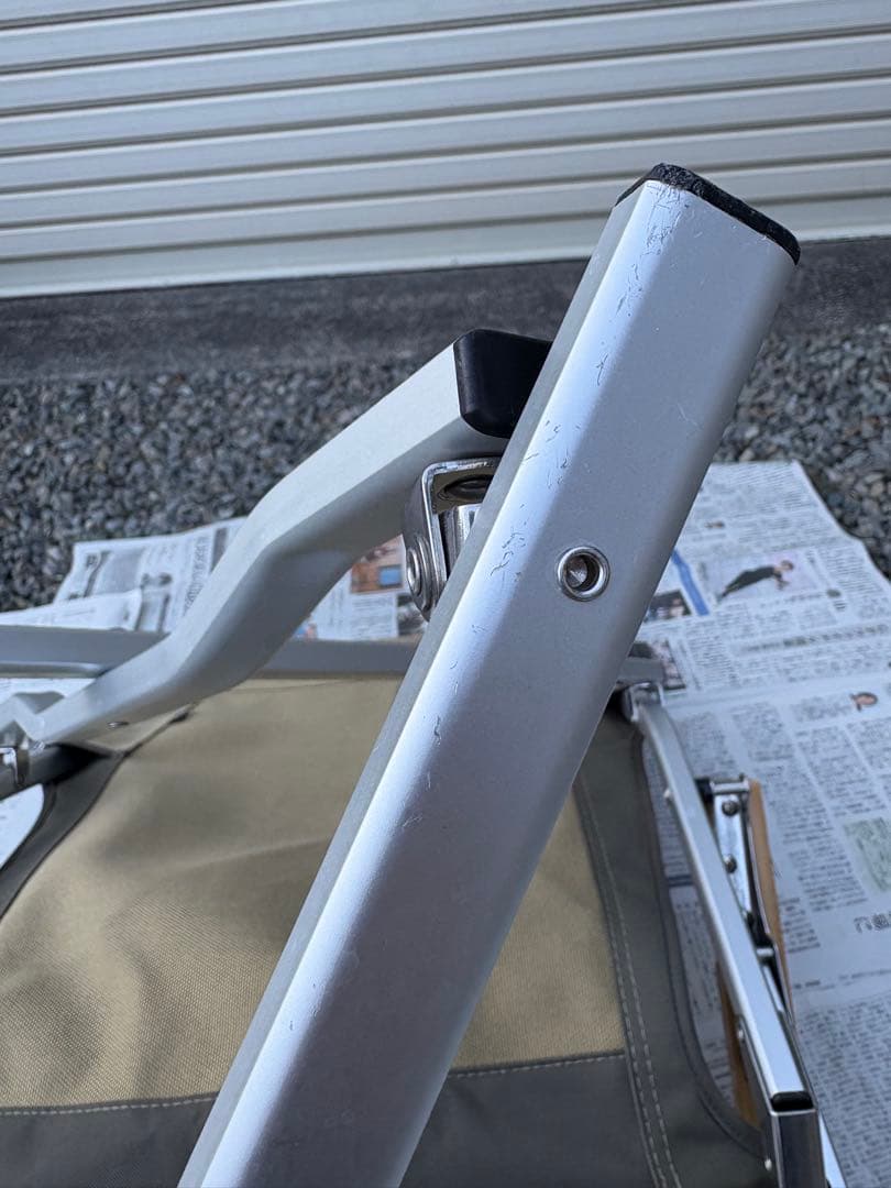 室内使用　美品　スノーピーク　ローチェア30 カップホルダー付き