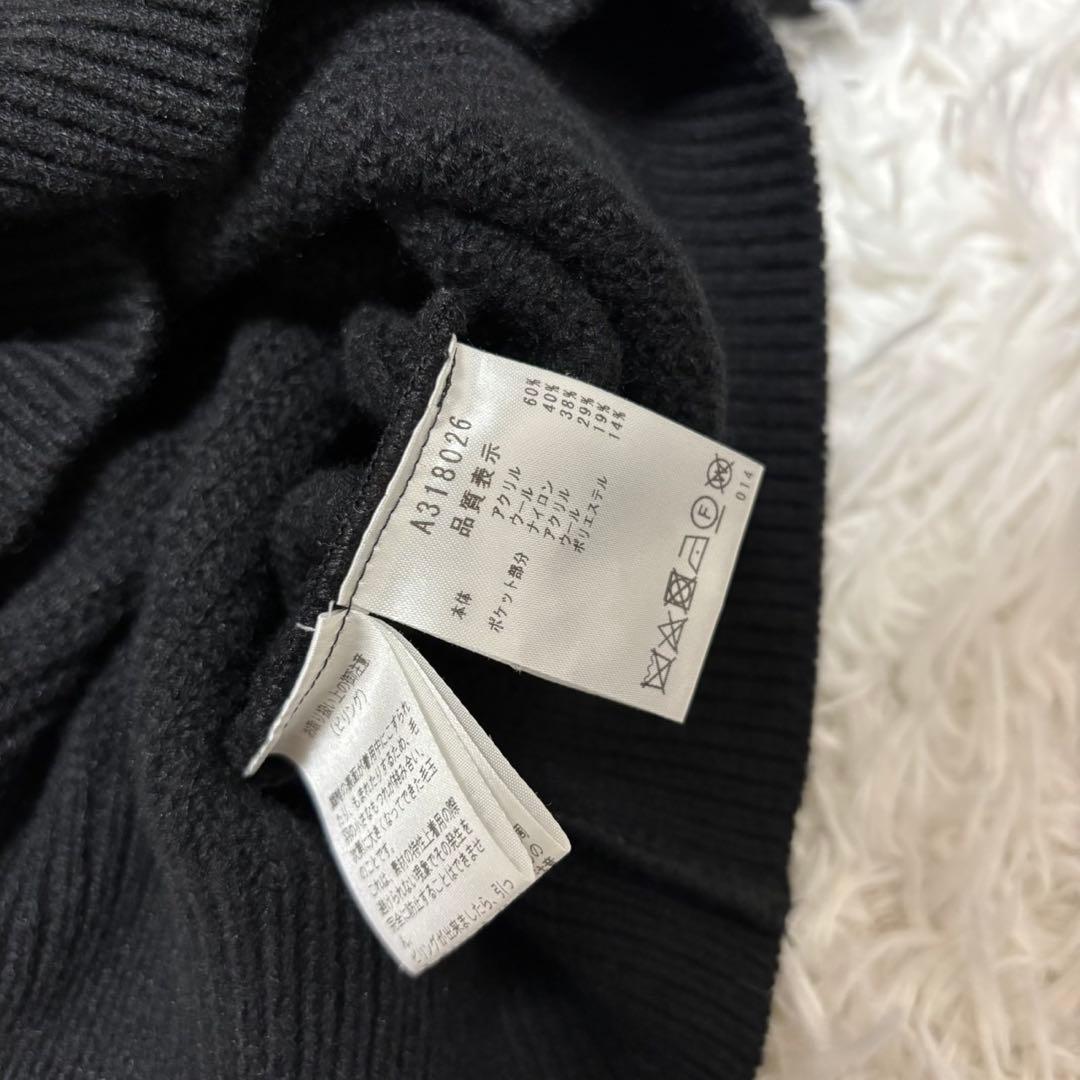 最新 アルチビオ セットアップ ファー　ニット 黒　ゴルフ ウェア スカート