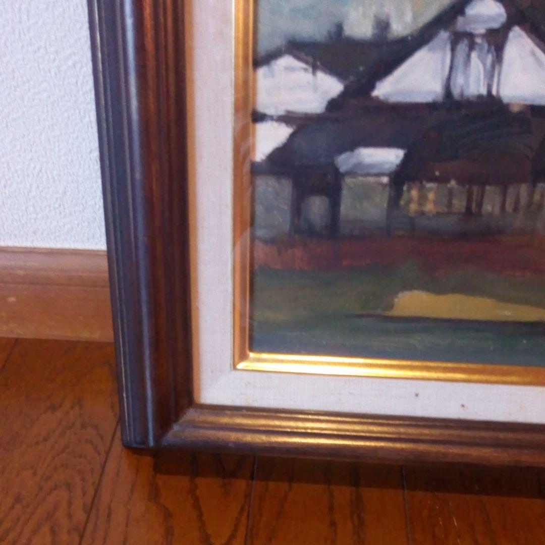 堀内規次画伯　油絵　酒田山居倉庫