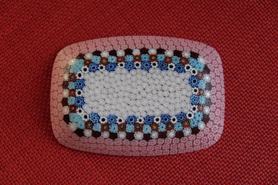 ベネチアンガラス ミルフィオリ プレート 皿 江波冨士子/黒木国昭/藤田喬平