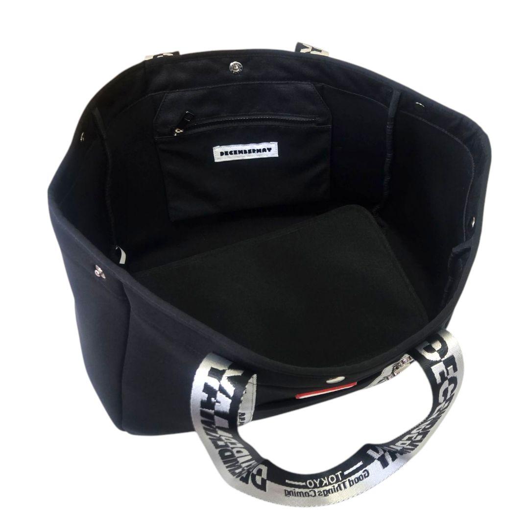 【新品】DECEMBERMAY 　ゴルフ　トートバッグ　ブラック　大容量