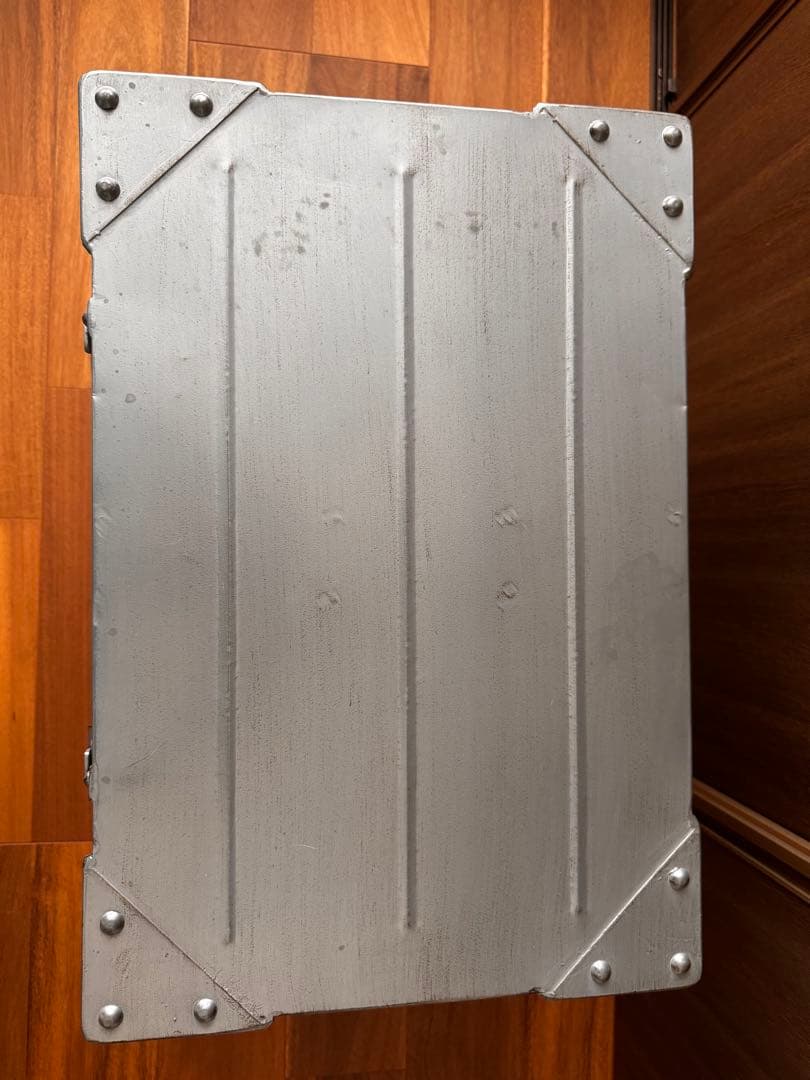 レトロ・ヴィンテージ風コンテナ収納ボックス ブリキ インダストリアル ミリタリー