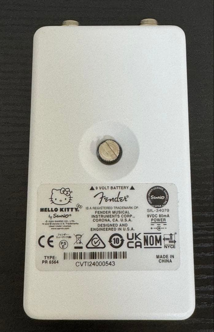 Fender×ハローキティ FUZZ エフェクター ホワイト