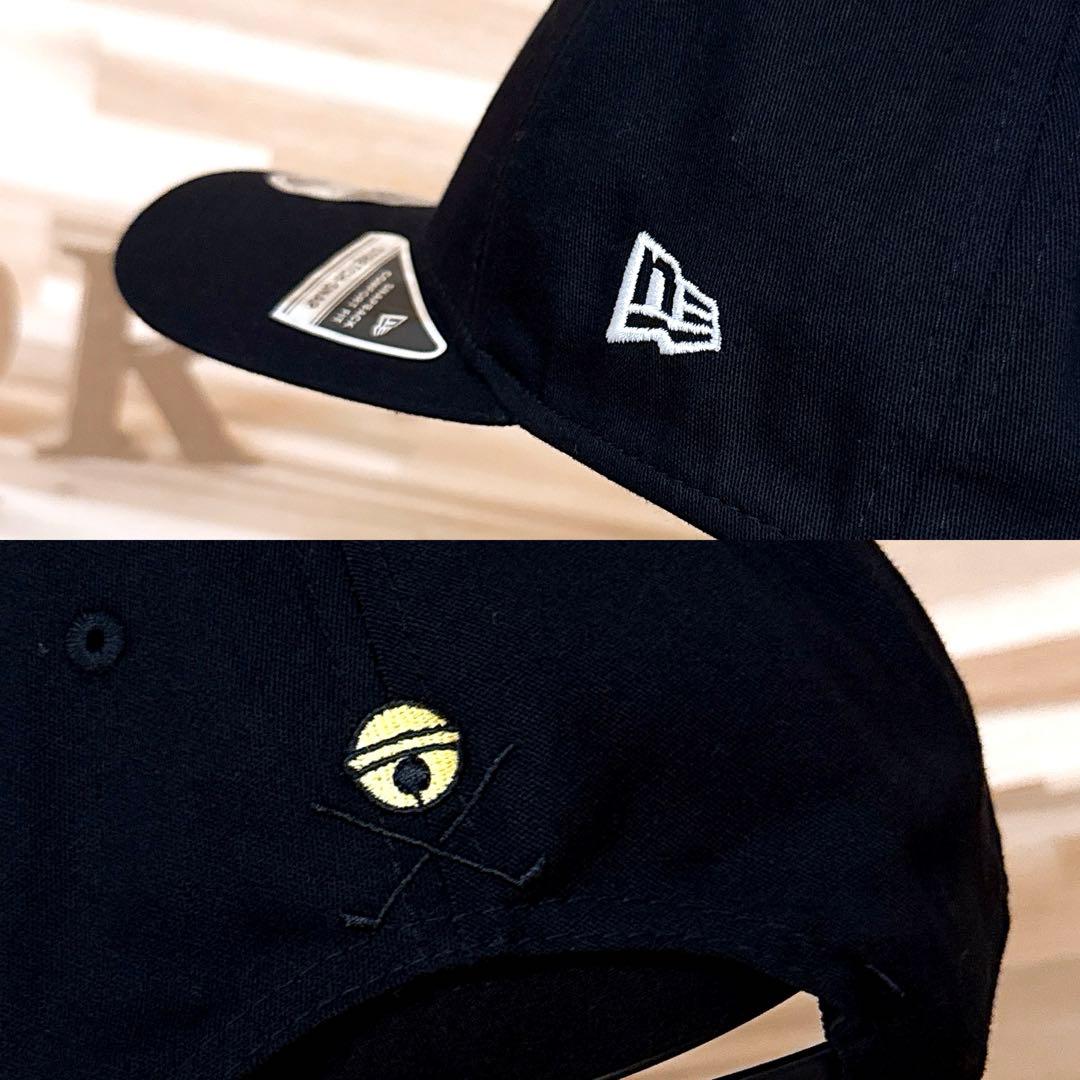レア【ニューエラ×ドラえもん】限定コラボ ブラック ロゴ ゴルフ キャップ 黒