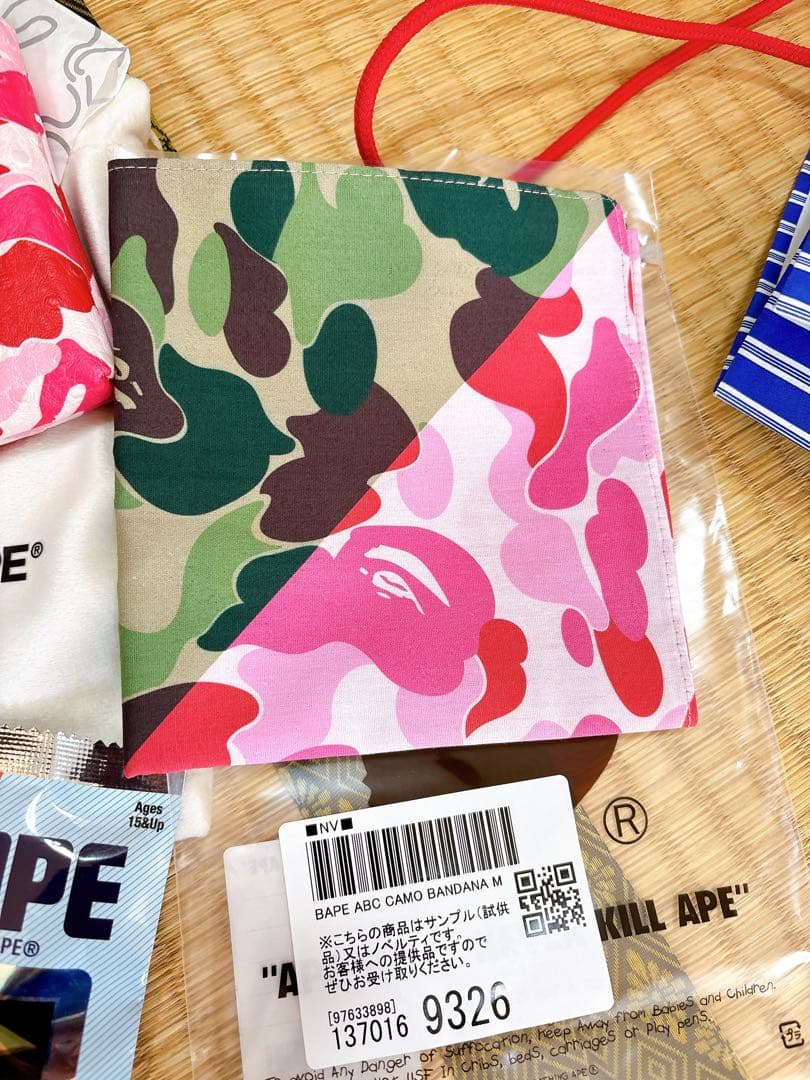 ラッピング・包装 A BATHING APE BAPE ABC CAMO BANDANA M