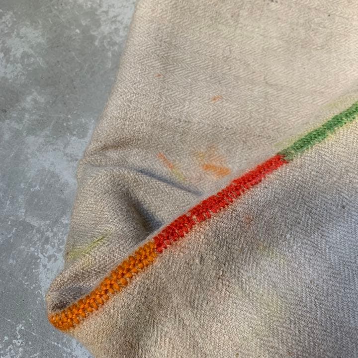 antique vintage ヒマラヤ　ウール　ブランケット　①