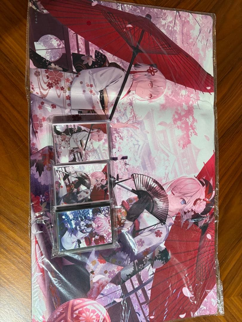 【希少品】マシマサキ プレイマット＆スリーブ3点 沖田総司 宮本武蔵 FGO