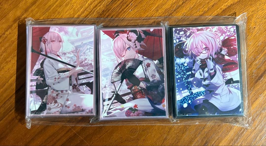 【希少品】マシマサキ プレイマット＆スリーブ3点 沖田総司 宮本武蔵 FGO